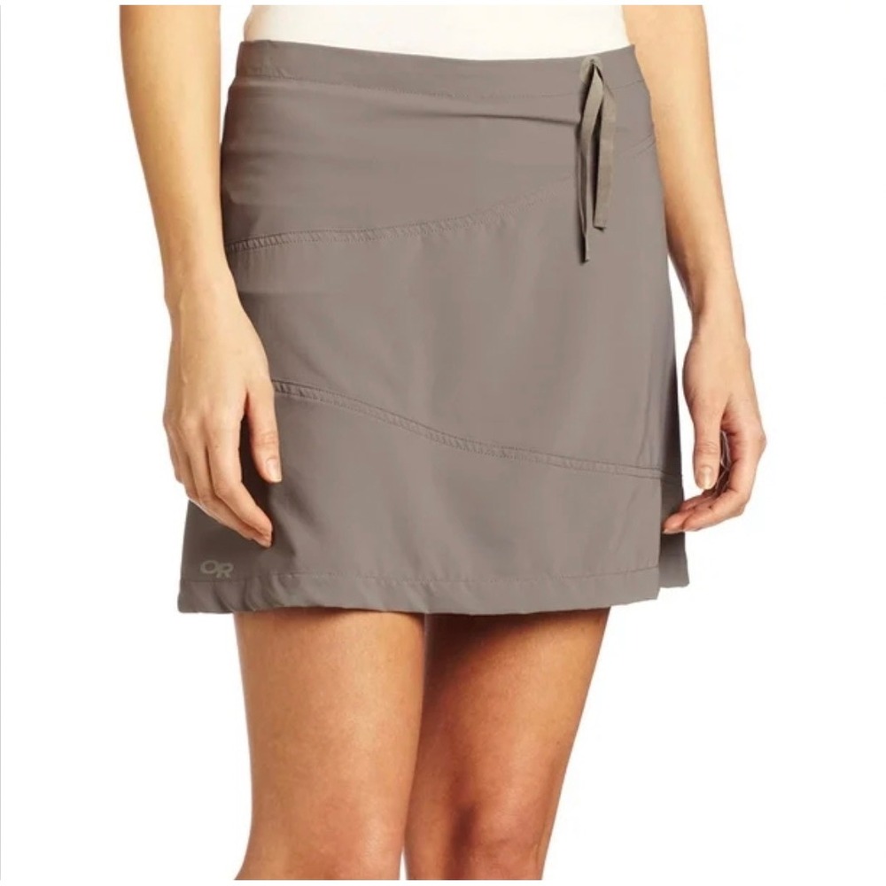 Outdoor Research Womens Expressa Skort Gray Pewter Hiking Athletic Skirt Size 8